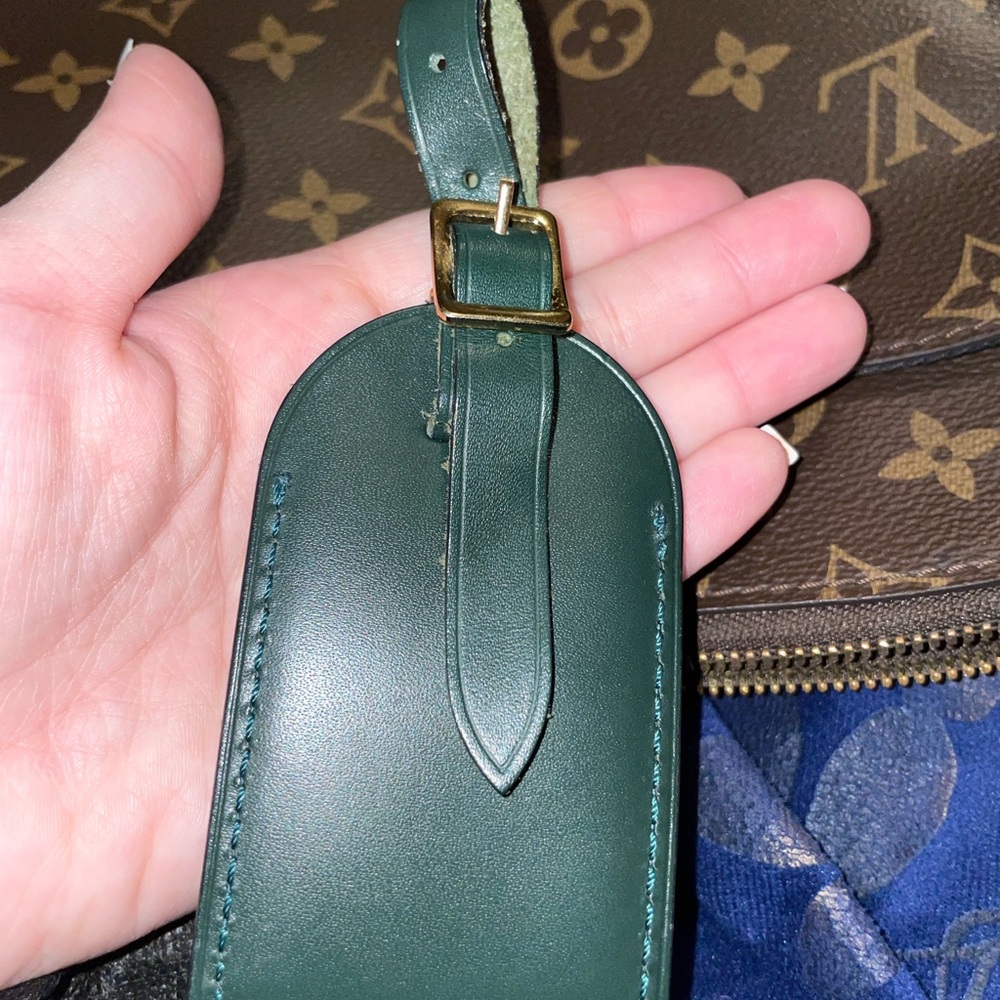 Louis Vuitton luggage tag in a beautiful green rare color - Picture 4 of 4